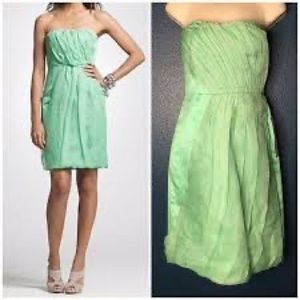 Jcrew Mint Green strapless dress. Size 8